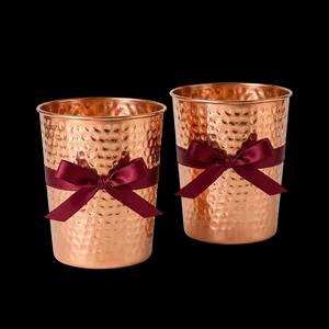 2 Hammered Copper Cups