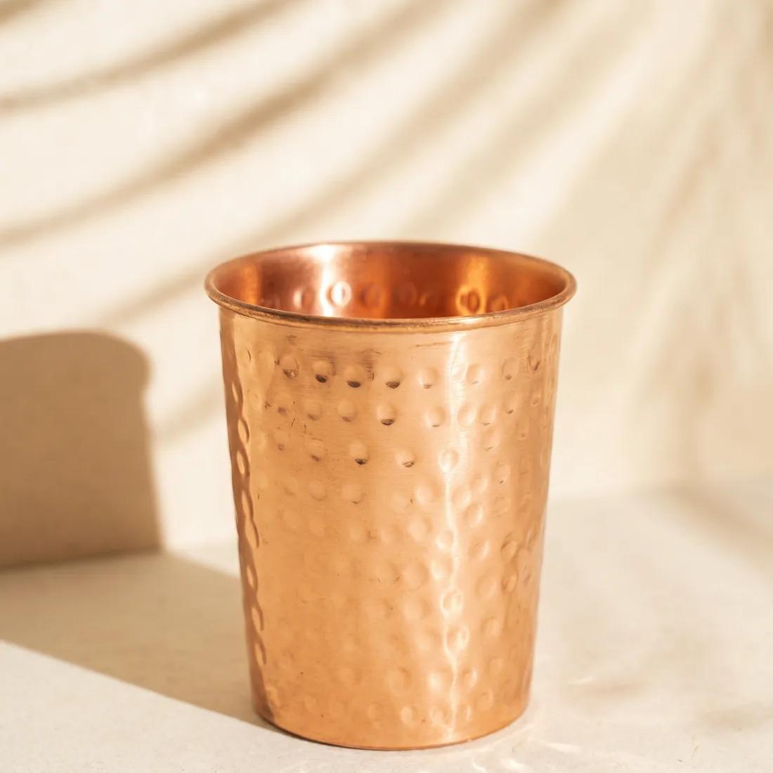 Hammered Copper Cups — Set of 2 - photo 5