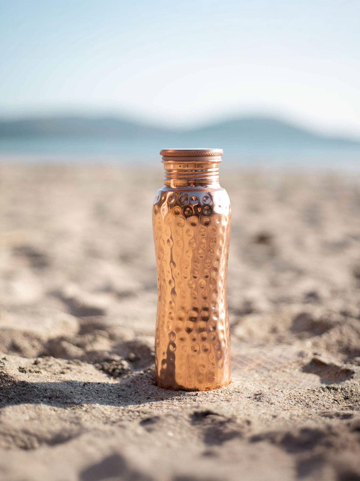 Coppora Hand-Hammered Pure Copper Water Bottle - photo 2